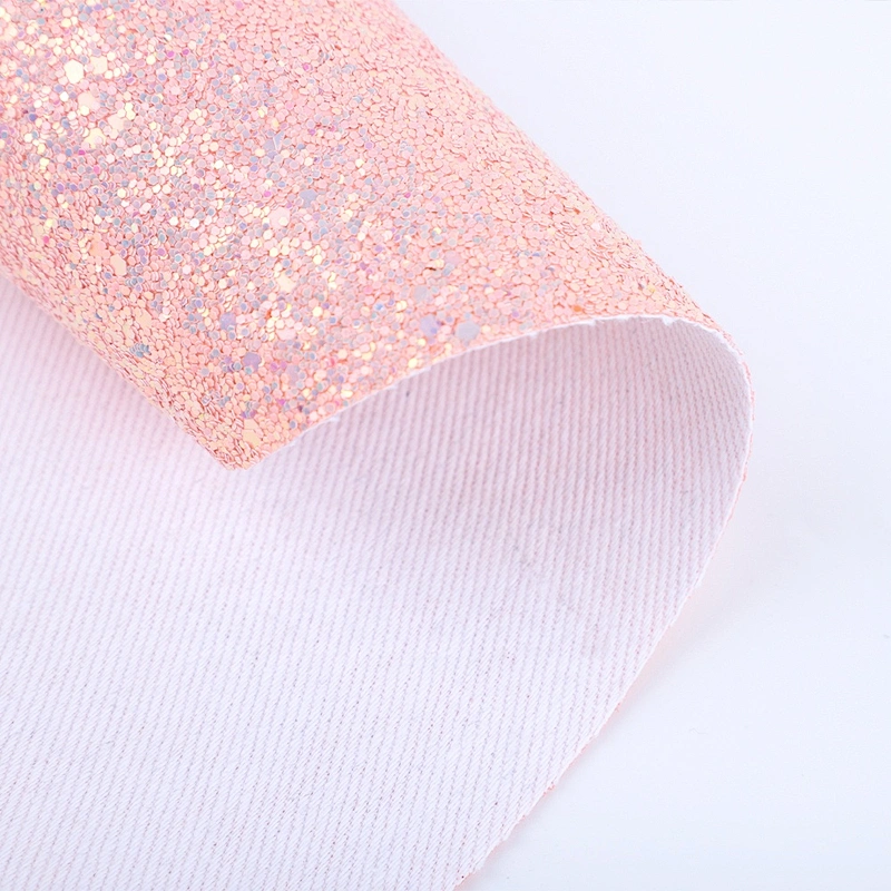 glitter leatherette of pu leather fabric for shoes lady shoe use