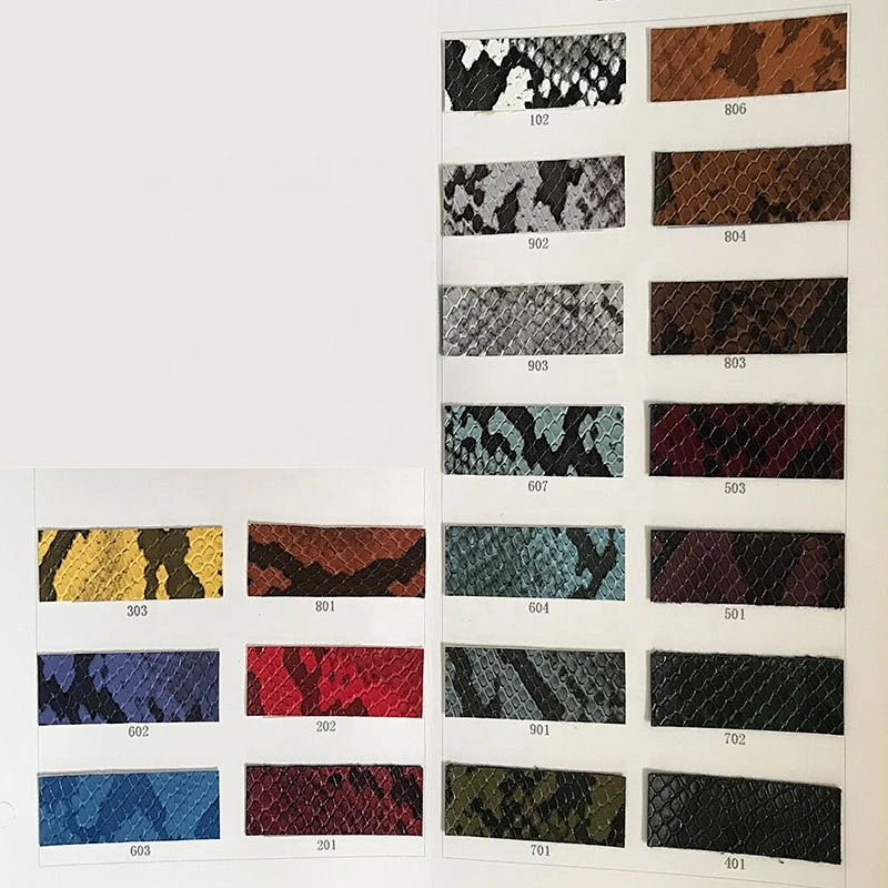 pu artificial handbags leather with animal emboss for bags