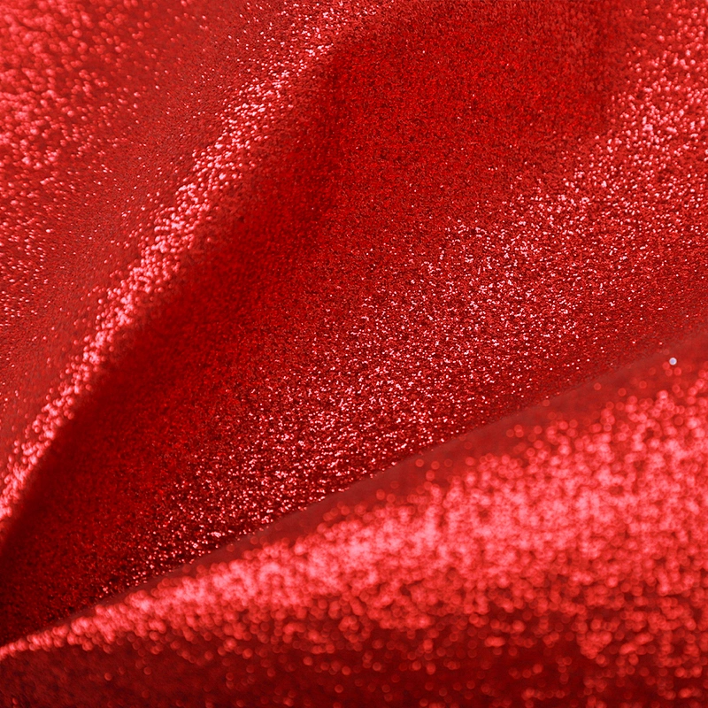 faux PU leather for shoes shiny leather glitter leather material