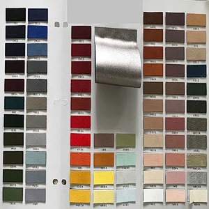 PU synthetic leather for bag fabric usage with weaving emboss pu artificial leather for bags