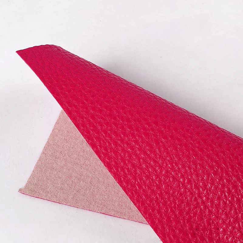 PVC synthetic leather with lychee embossed popular use for furniture