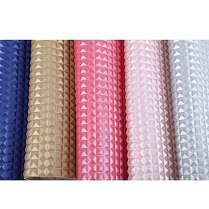 3D lattice pattern pvc faux leather for furniture leather upholstery