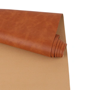custom embossed high quality vegan leather shoe leather material soft hand feeling