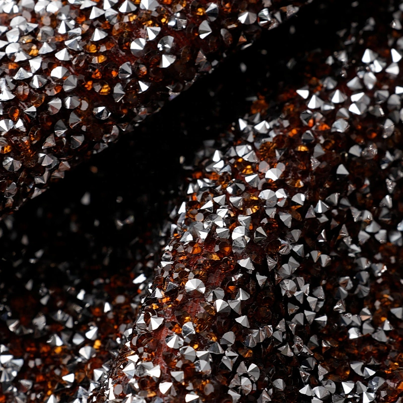 Diamond-shiny leather Shining Artificial materials glitter leather material for shoes