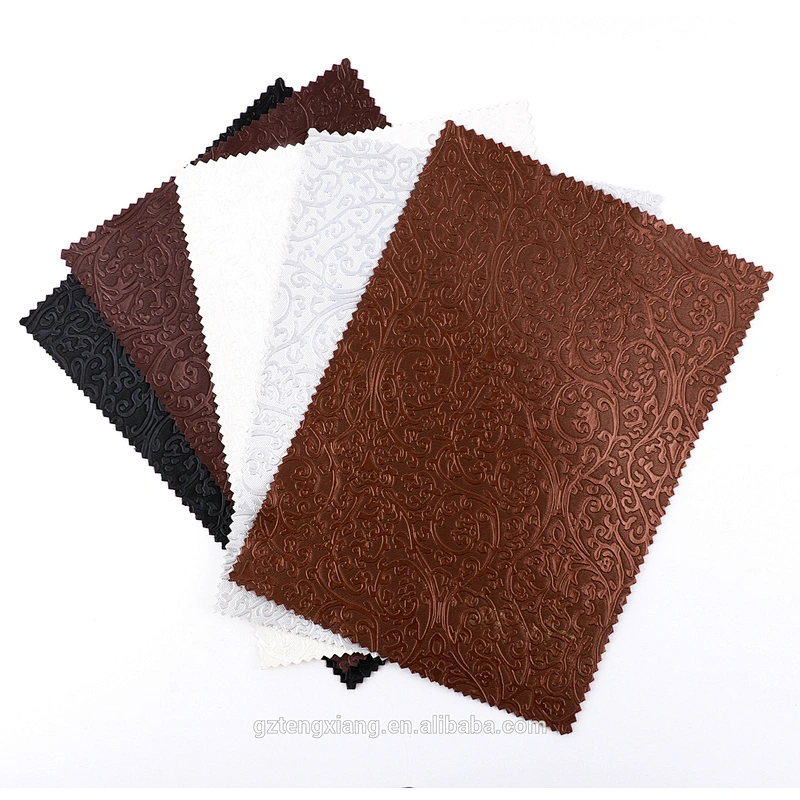 printed upholstery vinyl for upholstery Pearl printing leather upholstery Arabesque pattern