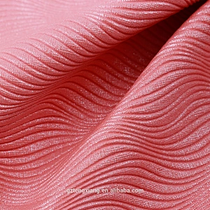pieles 3D wave pattern for upholsterya crocodile PVC synthetic leather Indoor decoration Indoor decoration