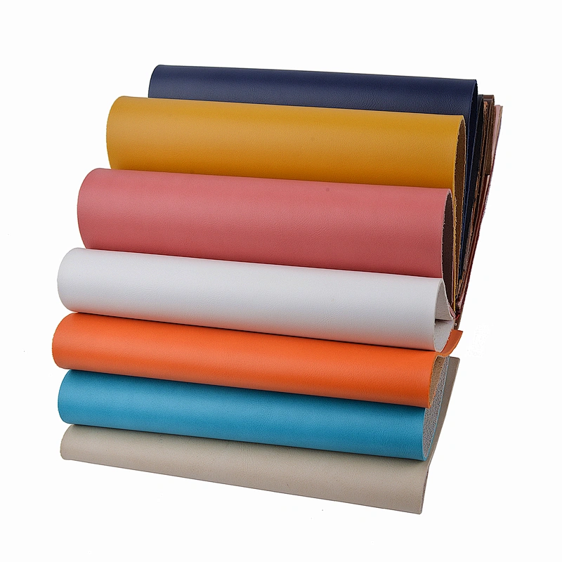 pvc artificial faux synthetic leather for handbag embossed material real suede backing