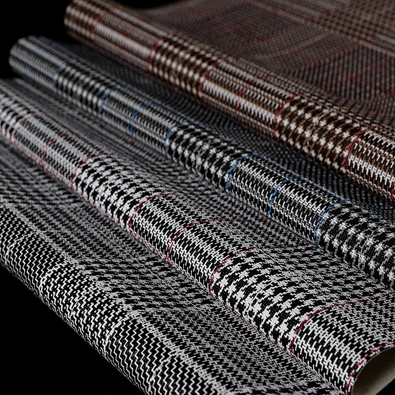 High quality pvc vinyl fabric faux with brush backing popular use for ladies handbags