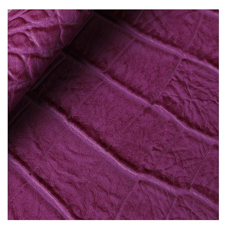 PVC synthetic leather with crocodile emboss for bag woman bags ladies handbags
