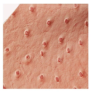 Ostrich pattern pvc synthetic leather fabric for making bags