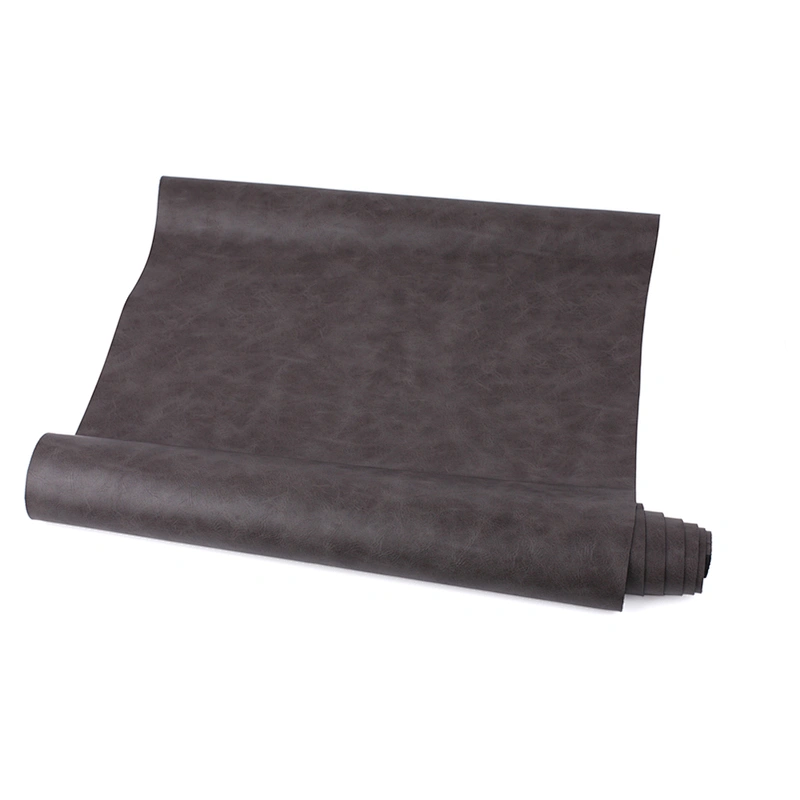 pu polyurethane faux leather fabric for shoes upper material real skin feeling vintage printing