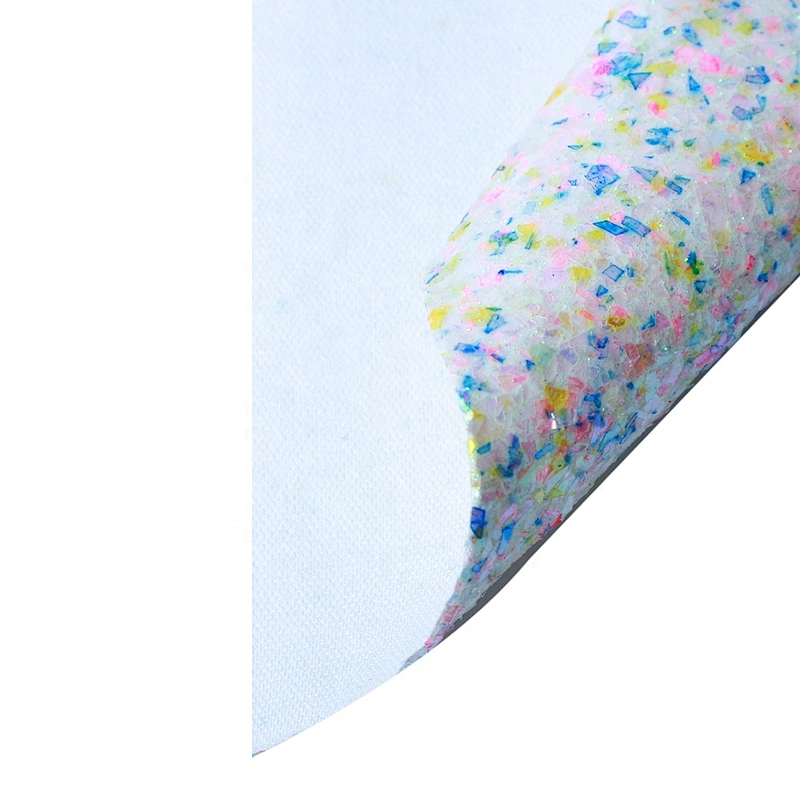 PU fabric for shoes glitter leatherette of pu leather lady shoe use
