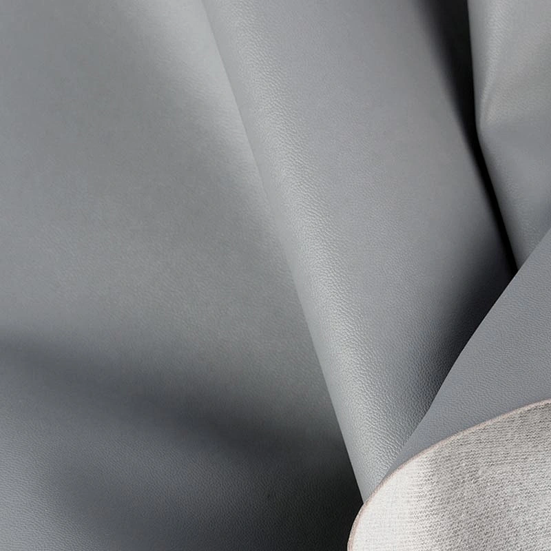 New embossed Fine grain pvc leather for ladies bags with brush backing