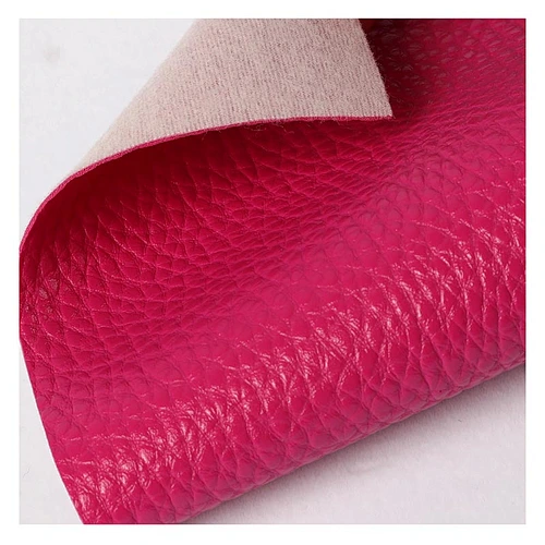 PVC synthetic leather with lychee embossed popular use for furniture