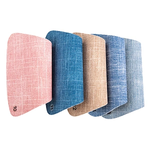 pu leather with Colored Imitation Cotton Backing for ladies handbags