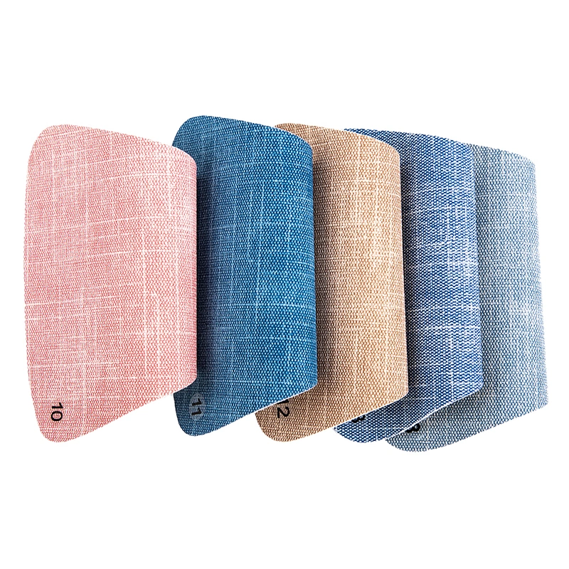 pu leather with Colored Imitation Cotton Backing for ladies handbags