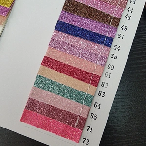 glitter leatherette of pu leather fabric for shoes decoration craft shiny