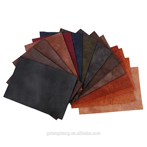 shoe upper leather Fine Texture Embossed With brush effect Chromatically Printed