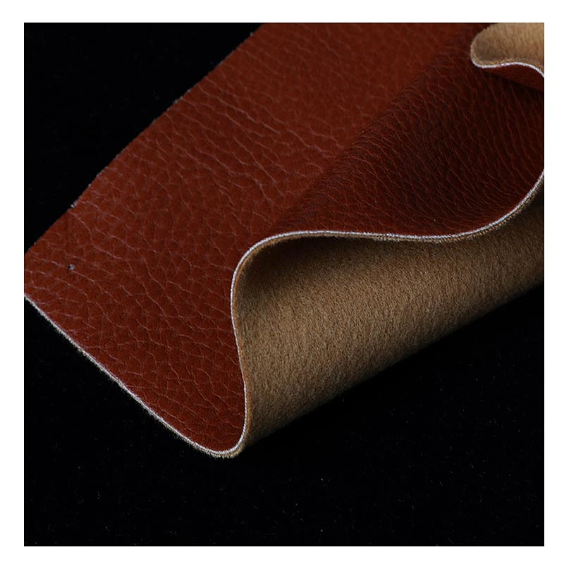 Crystal lychee pattern pu leather popular use for handbags