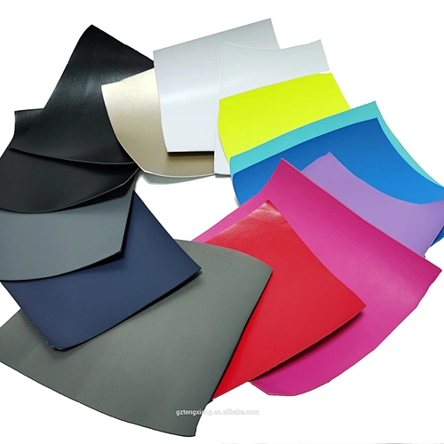 color sky pu Space leather for shoe PU Synthetic materials for Athletic shoe