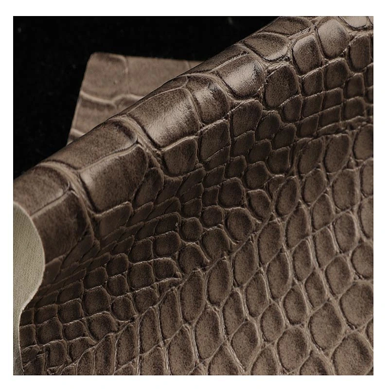 2019 Newest! PVC synthetic leather with crocodile embossed shining surface for handbags