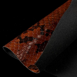 pu artificial handbags leather with animal emboss for bags