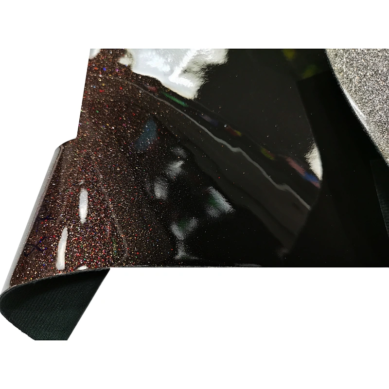 high glossy pu faux leather polish patent leather for handbag craft decoration leatherette glossy leather