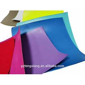 color sky pu Space leather for shoe PU Synthetic materials for Athletic shoe