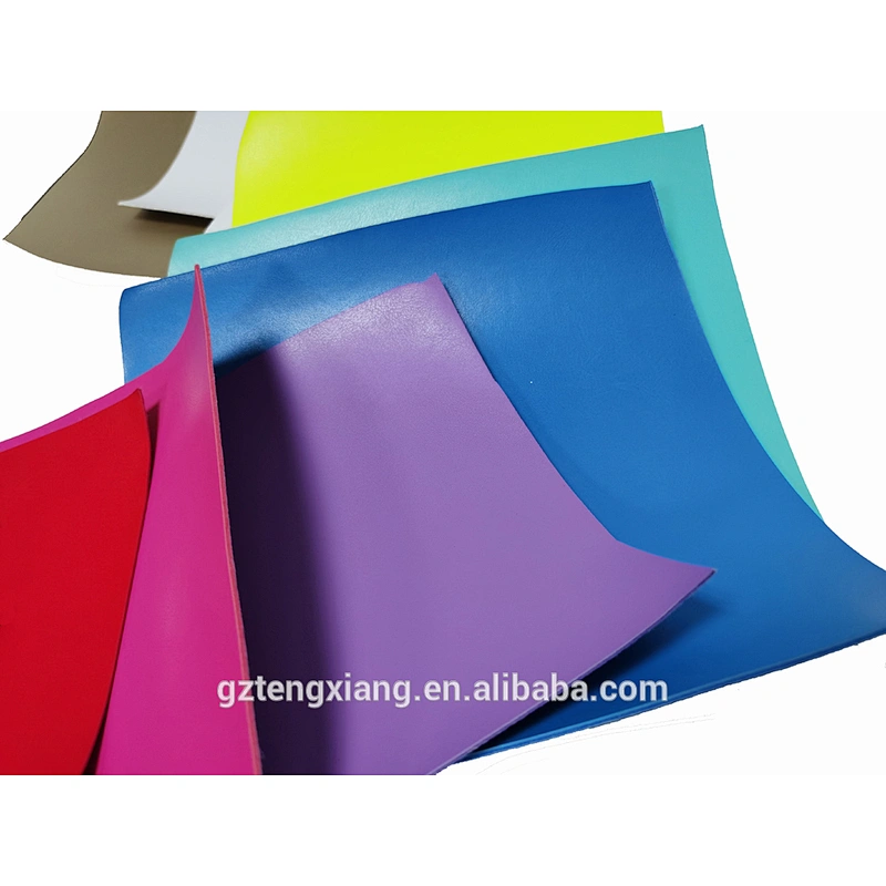 color sky pu Space leather for shoe PU Synthetic materials for Athletic shoe