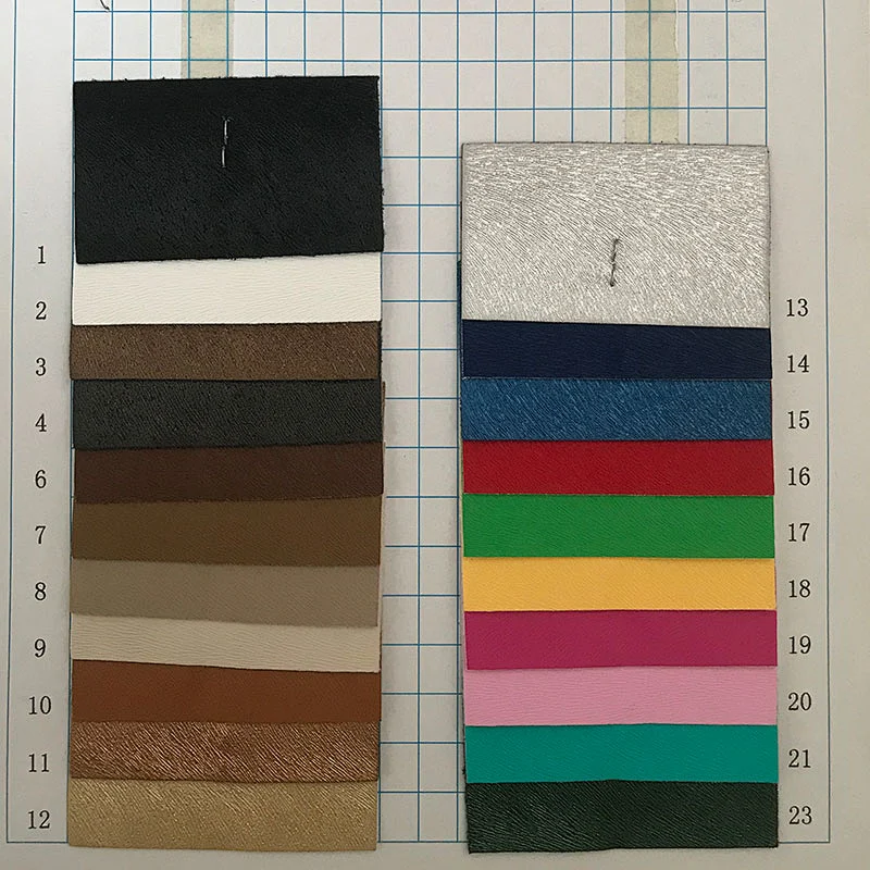 Mouse embossed PVC sofas leather material with metallic color and shining surface with colored imitation