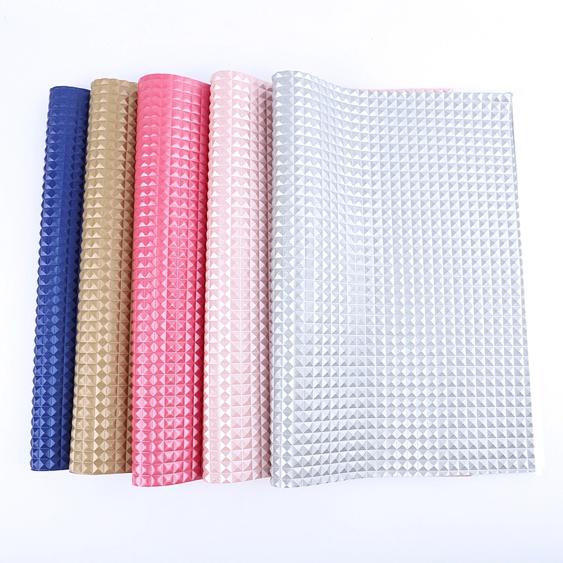3D lattice pattern pvc faux leather for furniture leather upholstery