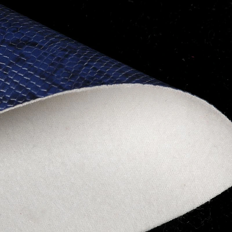 pvc leather for ladies handbags with snake skin leather for handbags