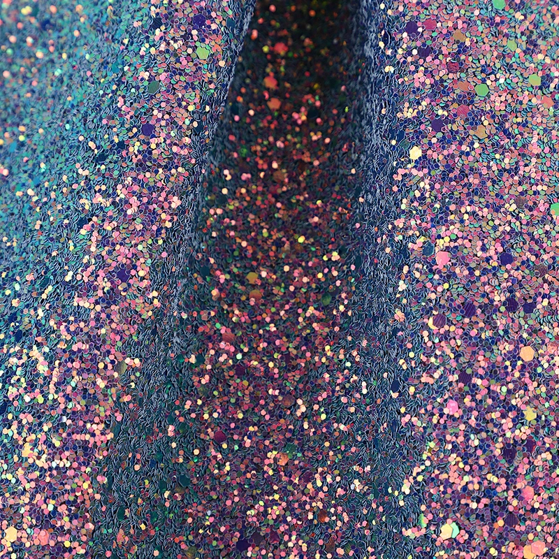 Glitter pvc leather faux leather sheets a grade leather for woman shoes
