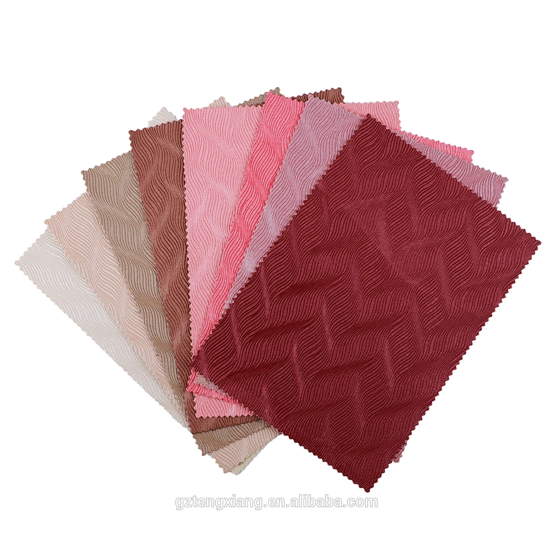 pieles 3D wave pattern for upholsterya crocodile PVC synthetic leather Indoor decoration Indoor decoration
