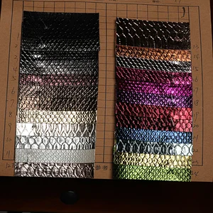 pvc leather for ladies handbags with like real snake skin emboss snake skin synthetic leather