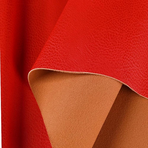 Waterproof litchi embossed pu vegan leather pu upper shoes material