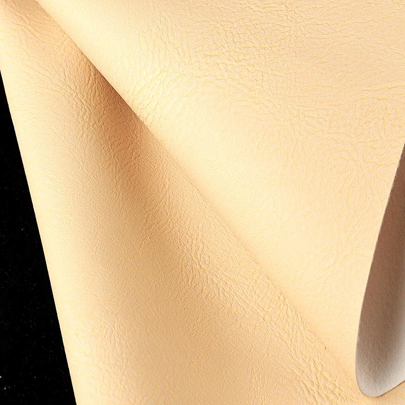 Hot sell synthetic PU leather material with brush backing for handbags