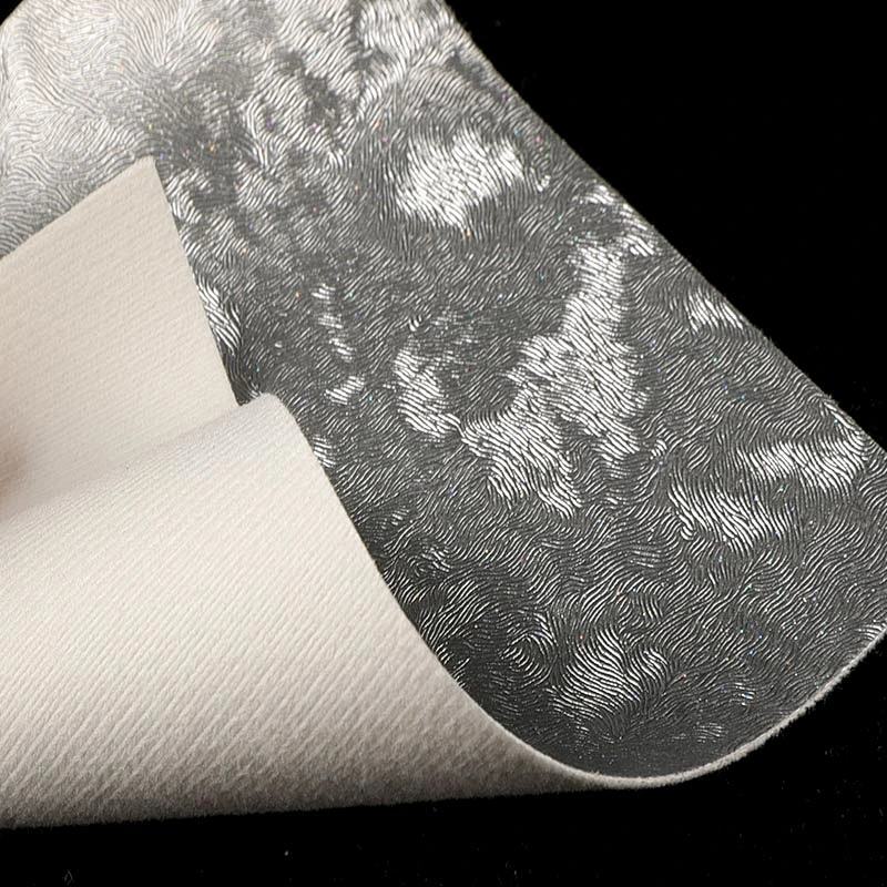 Mouse grain embossed PU leather sheet with animal skin embossartifical handbags leather with animal emboss