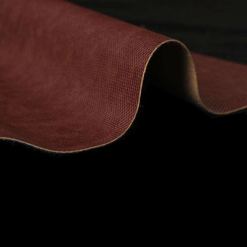 2019 PVC embossed leather handbag making material with brush backing
