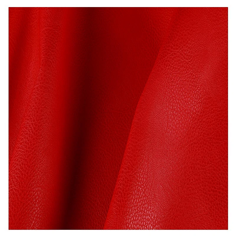 Waterproof litchi embossed pu vegan leather pu upper shoes material
