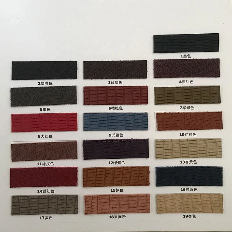 Pvc Genuine leather Lizard Grain for handbags Luxury real lizard skin bags leather Suede fabric