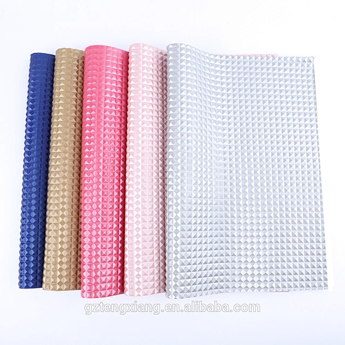 pvc synthetic leather for shoes glitter shoes material pvc faux leather