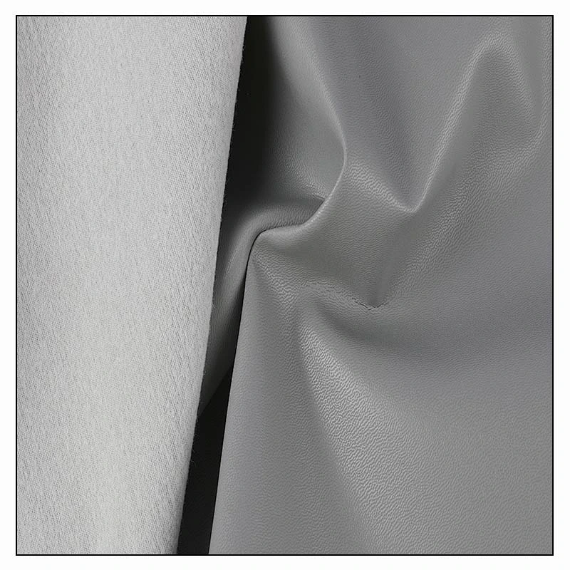 sheep emboss pvc leather for car with brush backing