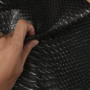 Hot sell snake skin PVC leather with like real snake skin emboss for women handbag