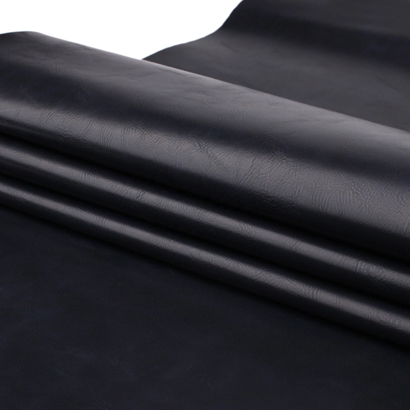 artificial leather pu polyurethane faux leather fabric for shoes upper material real skin feeling  in China