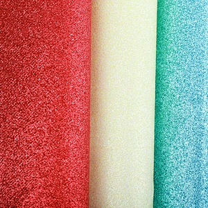 faux PU leather for shoes shiny leather glitter leather material