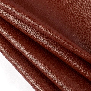 PVC Litchi leather fabric for sofa