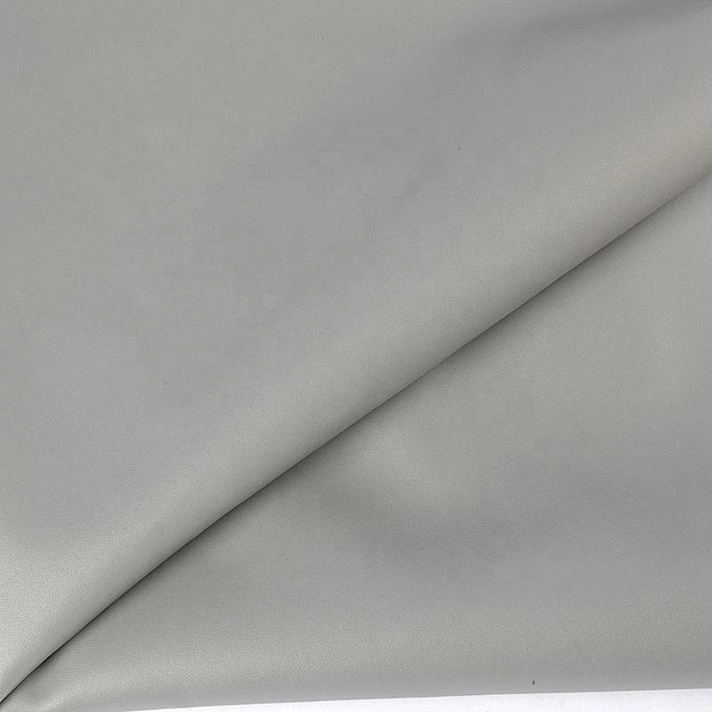 New embossed Fine grain pvc leather for ladies bags with brush backing