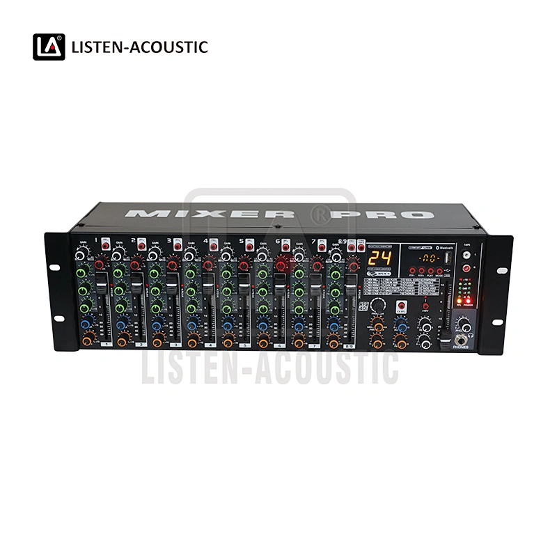 9CH 2U Wireless Rackmount Mixer with Bluetooth