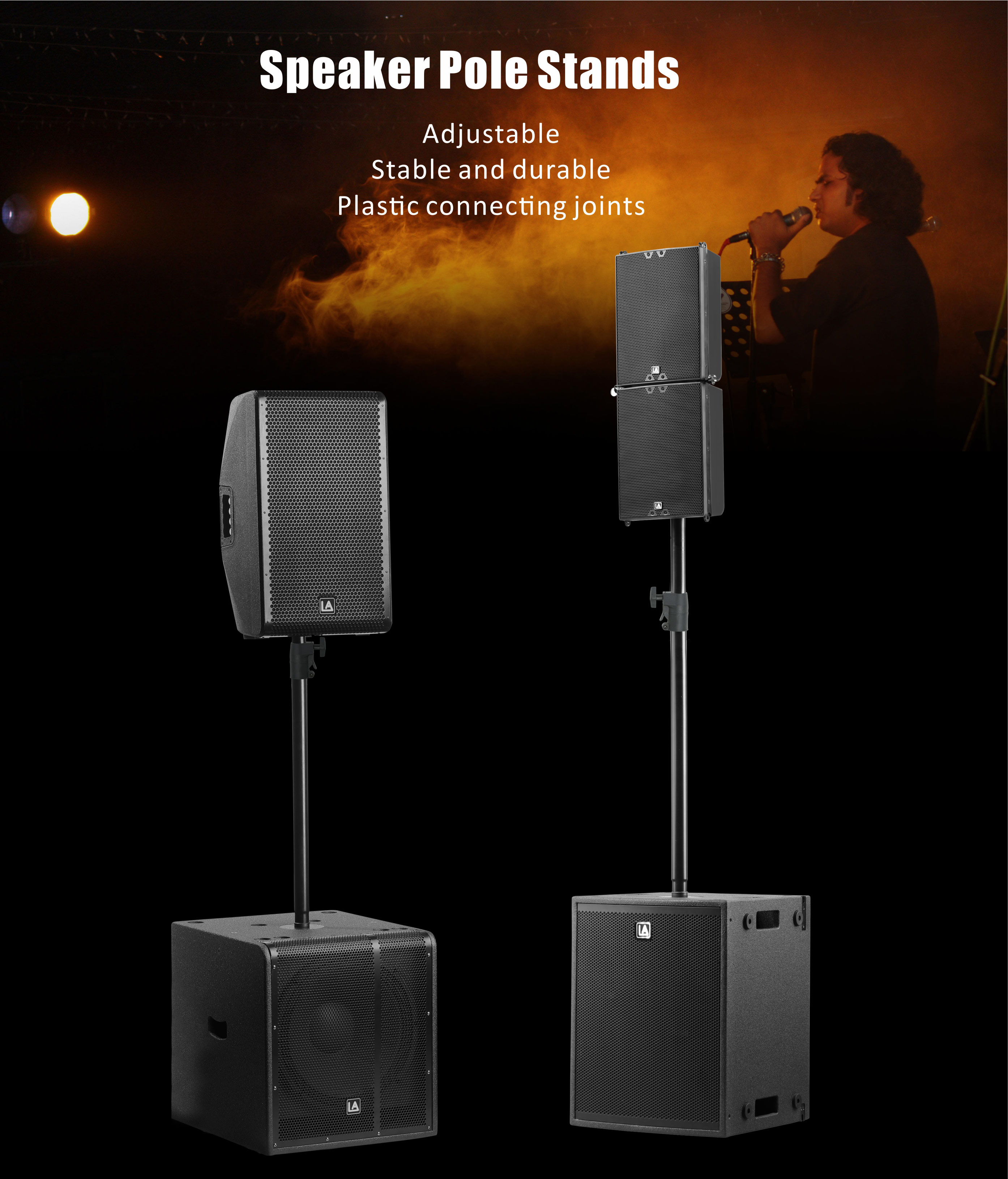 studio monitor stands, adjustable height speaker stand, Speaker Stands, Accessories, Speaker Stands